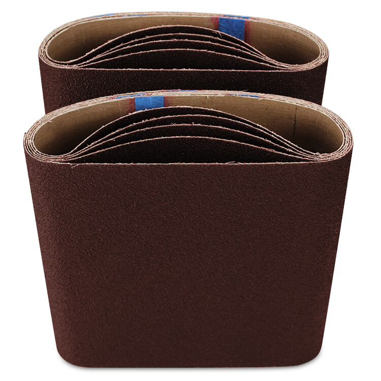 8" x 19" EZ8 Expandable Drum Floor Sander Sanding Belts A/O 60 Grit 10 Pack