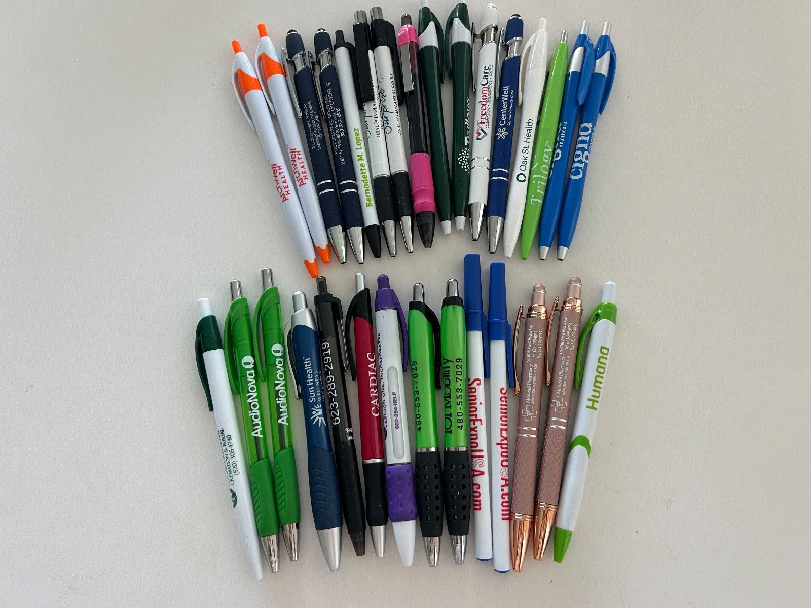 30 Lot Promo PENS Healthcare, Medical Services, Aging,Senior Living,Cigna,Humana