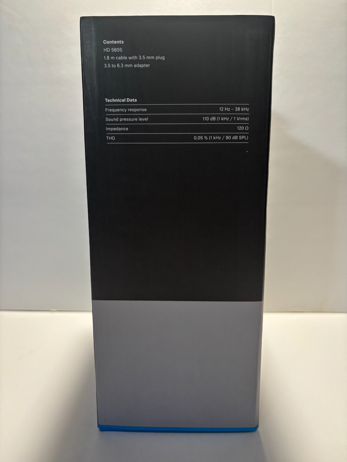 Sennheiser Open Ear Cup Wired Headphones HD 560S 3.5 MM Connector Black NEW