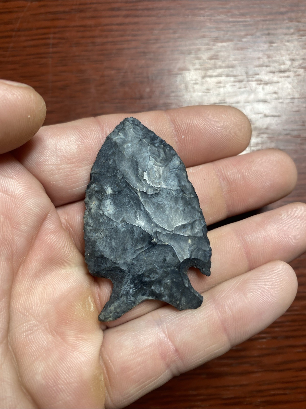 MLC s8279 2 1/4” Intrusive Mound Coshocton Chert Arrowhead Ohio Stone Artifact