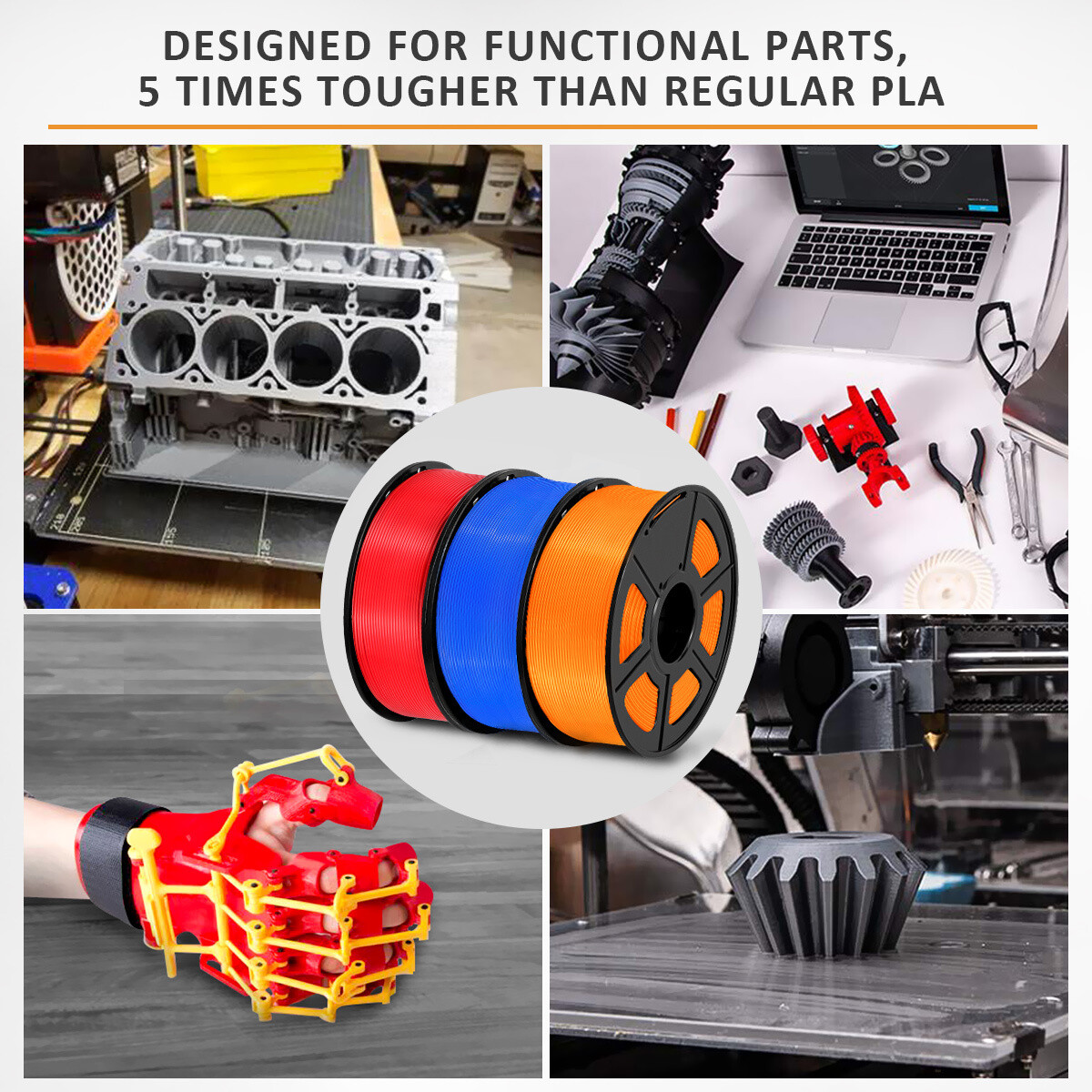 【BUY4 PAY FOR 3】SUNLU PLA/PLA PLUS/PETG/SILK/ABS/META/MATTE 1KG TPU500G Filament