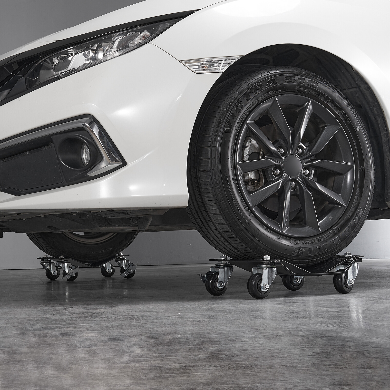 VEVOR 4 PCS 6000LB Car Dolly Wheel Tire Dolly Heavy Duty Skate Auto Repair Dolly