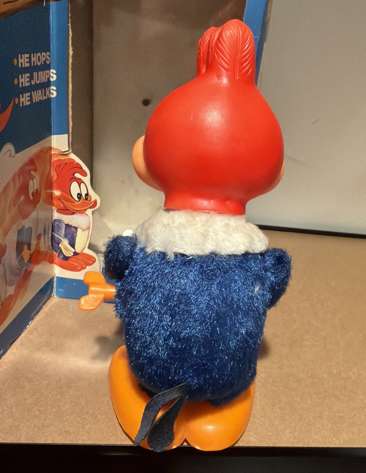 illco Woody Woodpecker Wind Up Walking Toy Vintage w/ original Box Working