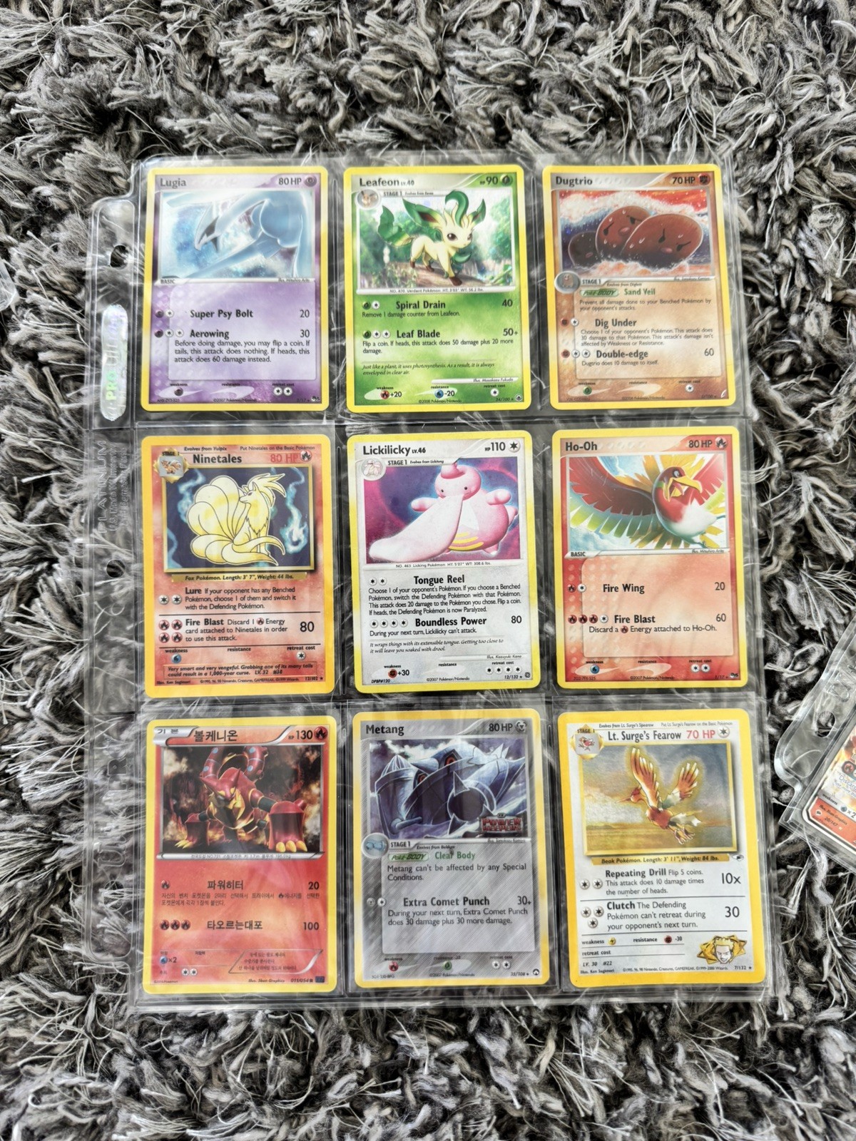 Binder Full 117 Pokemon Cards WOTC Vintage HOLO/ Rev Collection Lot Charizard
