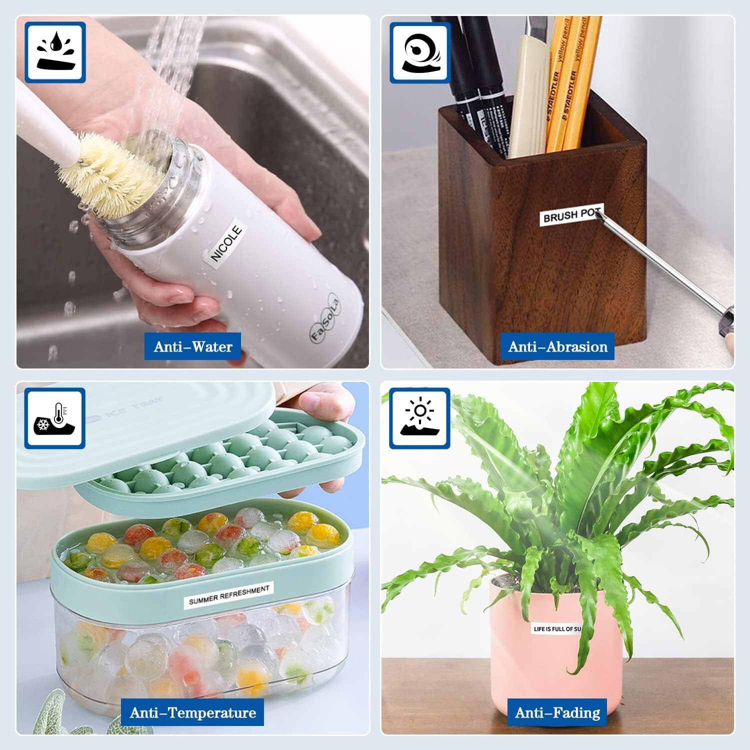 6PK Label Maker Tape 12mm Laminated for Brother P-Touch TZ-231 TZe-231 PT-D210