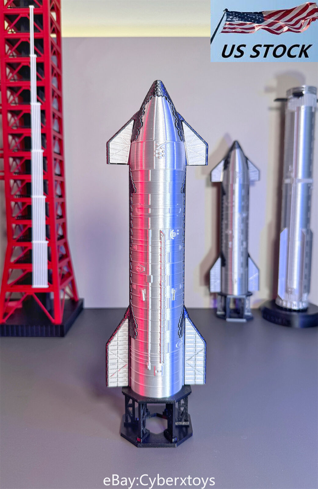 1:200 SpaceX Starship Rocket Model Magnetic Attraction Assemble Decompres