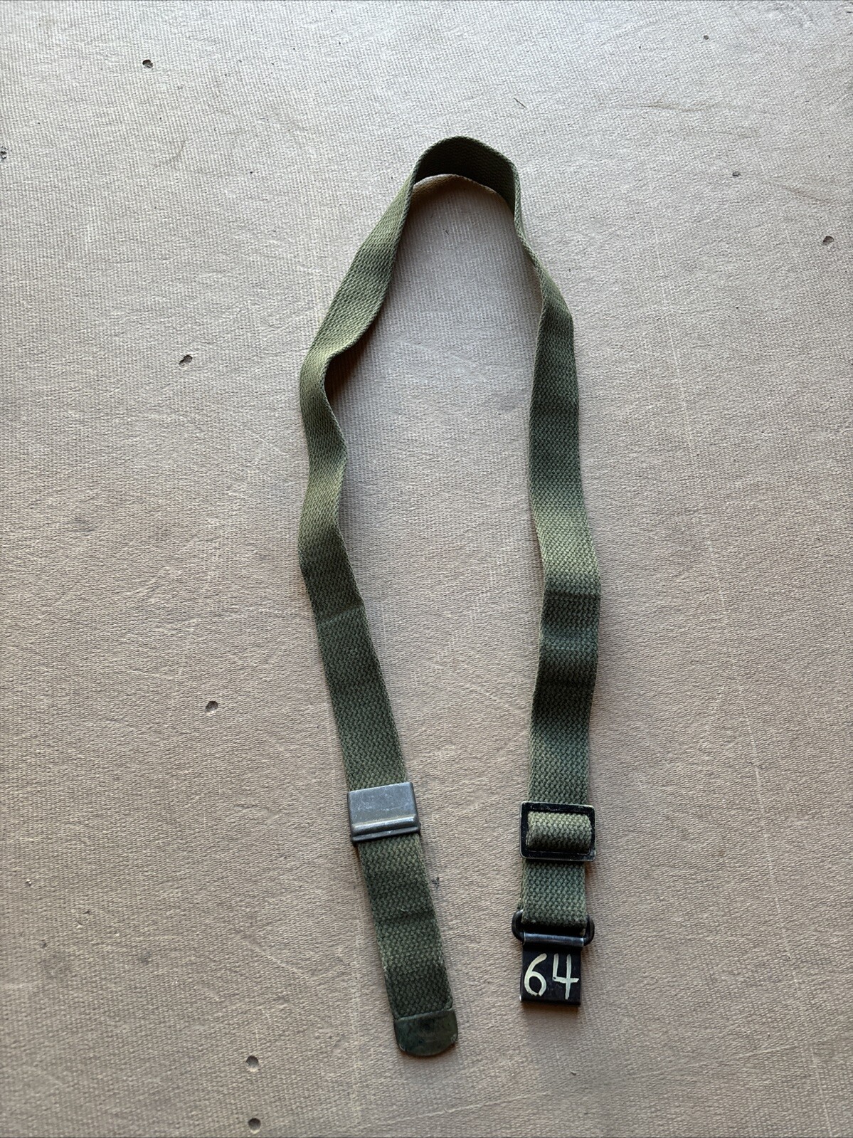 US Military Issue Korea Vietnam M1 Garand Rifle Sling Canvas Web Vintage