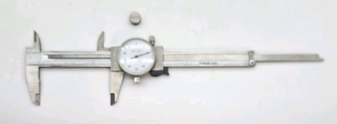Shockproof Dial Caliper Stainless Steel 0-6" Range 0.001" Accuracy & Case