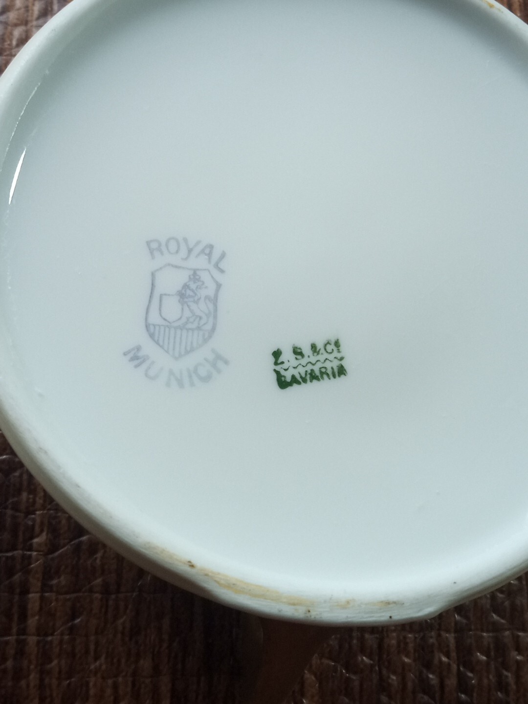 Antique - Z.S. & Co Bavaia Royal Munich, Hand Painted Creamer and Sugar Bowl