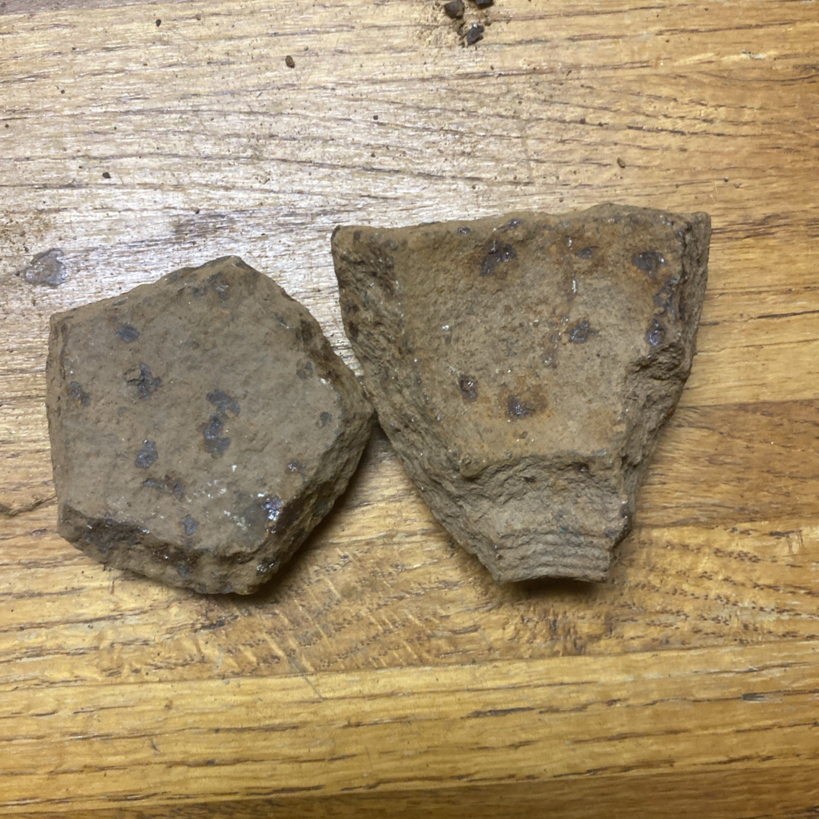 Civil War Confederate Artillery Shell Polygonal Fuse Hole Section Cannonball 12#