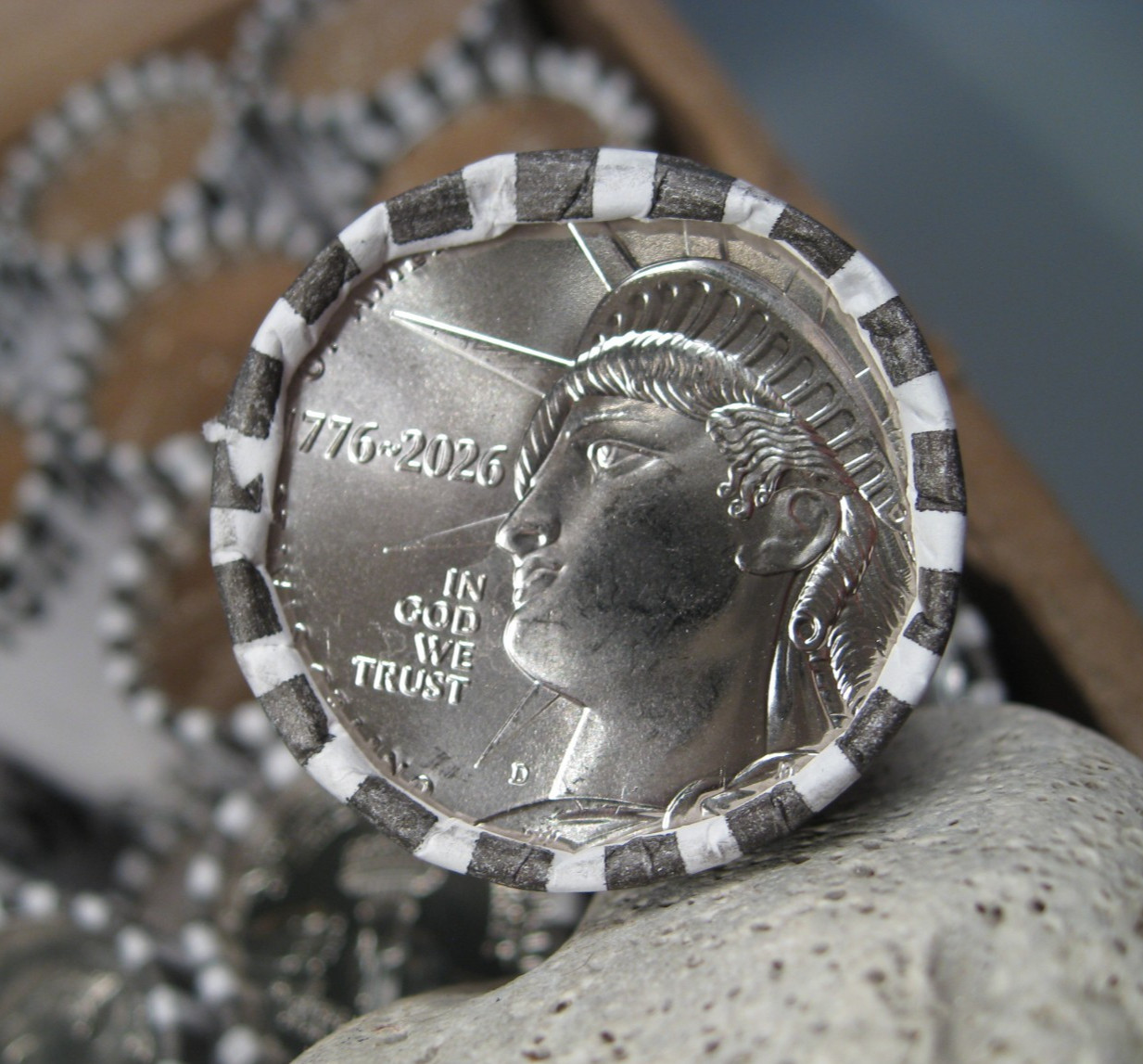 1776-2026-D LIBERTY Half Dollar OBW ROLL Semiquincentennial-In Hand Ready / SHIP