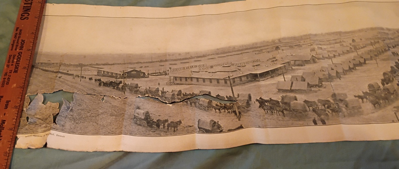 1918 Camp Hancock GA Photo PA National Guard 28th Infantry Div Mobilization Camp