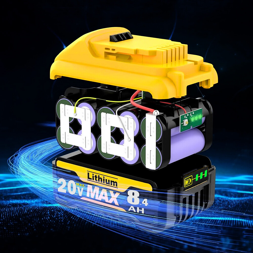 2Pack 8.0AH Lithium Ion Battery For DeWalt DCB206-2 20V 20 Volt Max XR DCB205-2