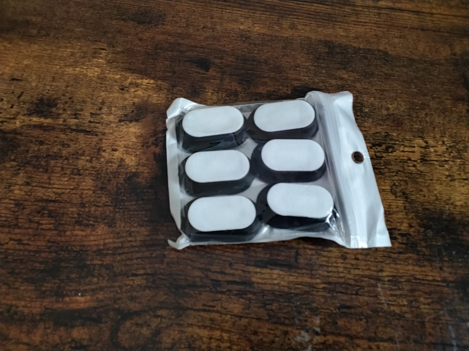 Magnetic Remote Control Holder Self-Adhesive Wall Mount, 6 Pack 6 Black