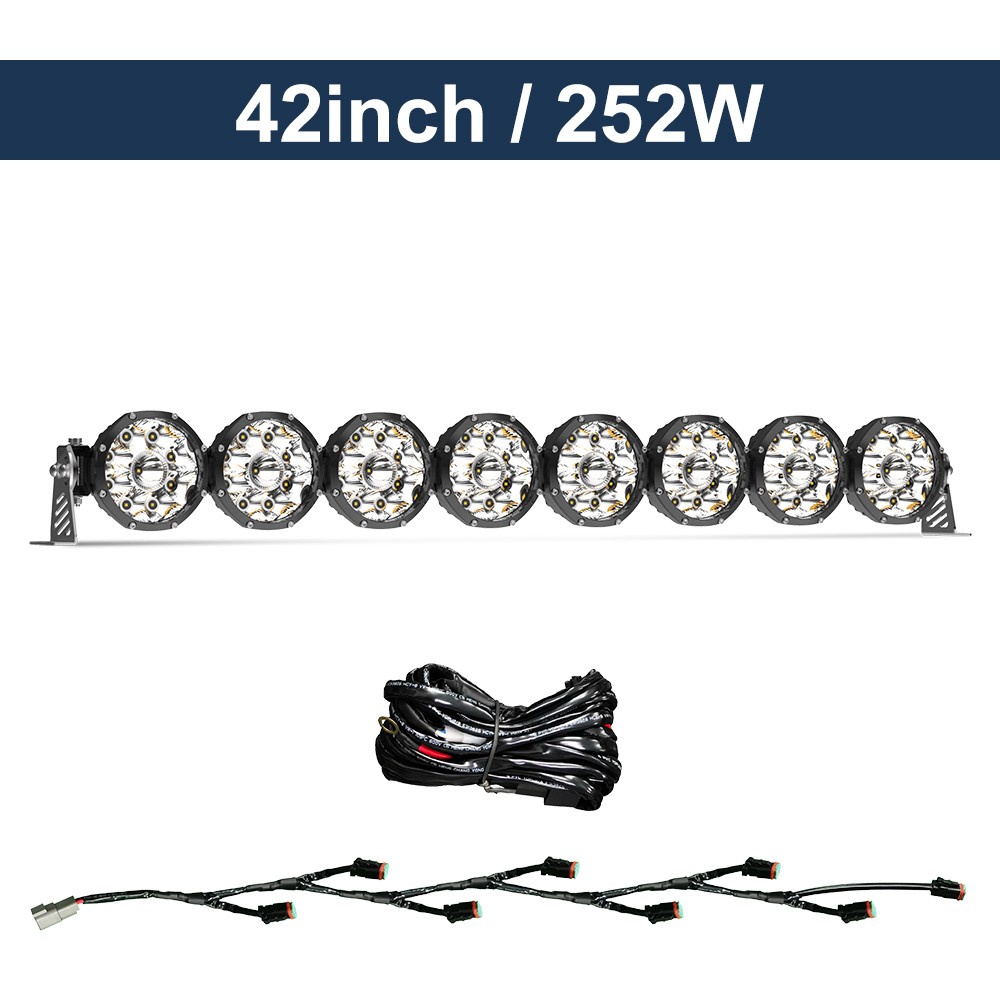 42" 8 XL Linkable LED Universal Light Bar Installation kit SUV ATV 4X4 UTV Truck