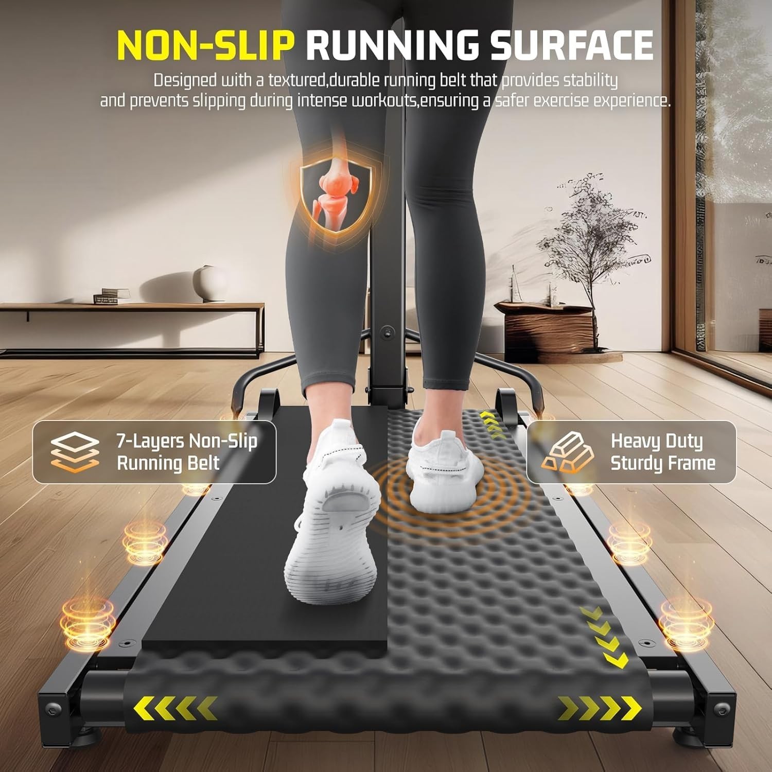 Manual Walking Pad Treadmill with Incline 20%, Foldable Treadmill w/Handle Bar🔸