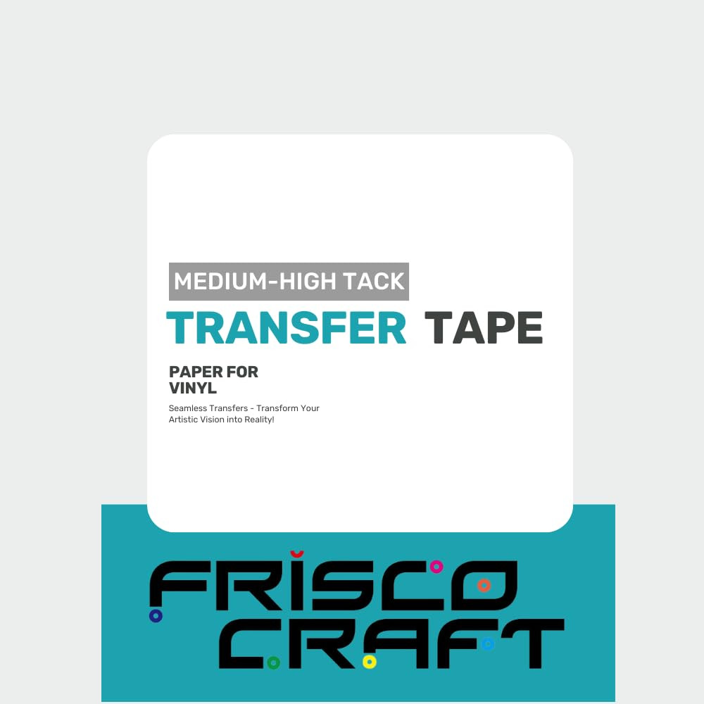 12" X 100Ft Roll of Paper Transfer Tape for Vinyl, Premium-Grade Vinyl with Lay