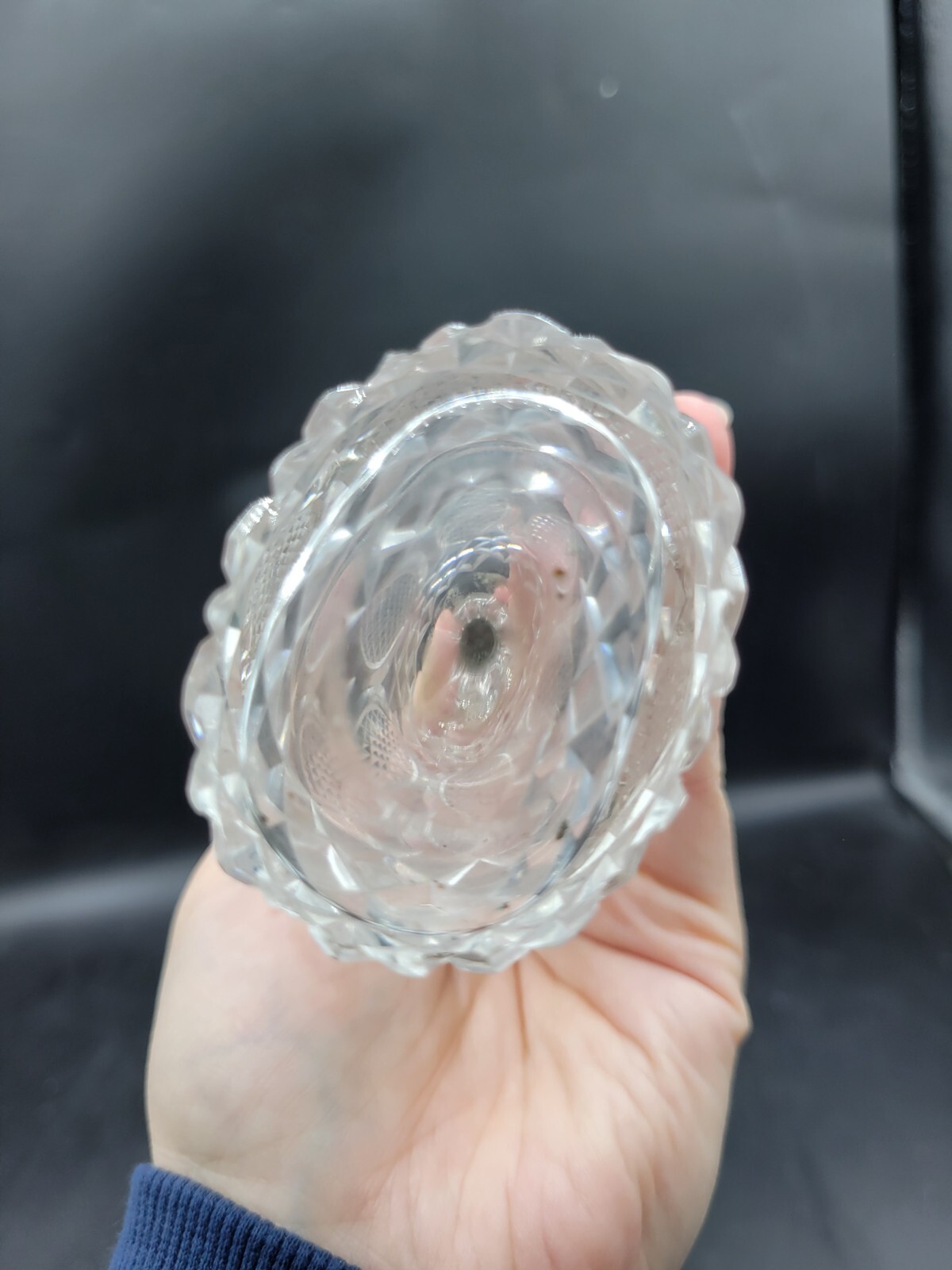 antique 1800's ornate cut crystal silver plate cruet condiment set caddy