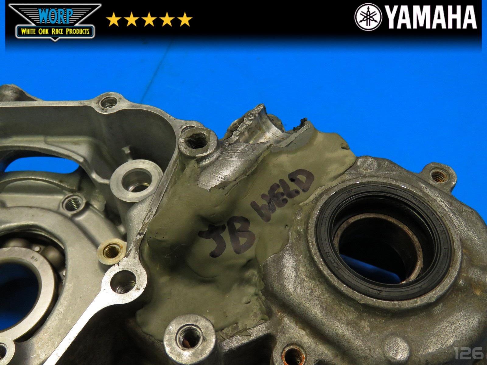 2004 YAMAHA YFZ450 LEFT SIDE CRANKCASE CRANK CASE BOTTOM END ~ GENUINE OEM 04-05