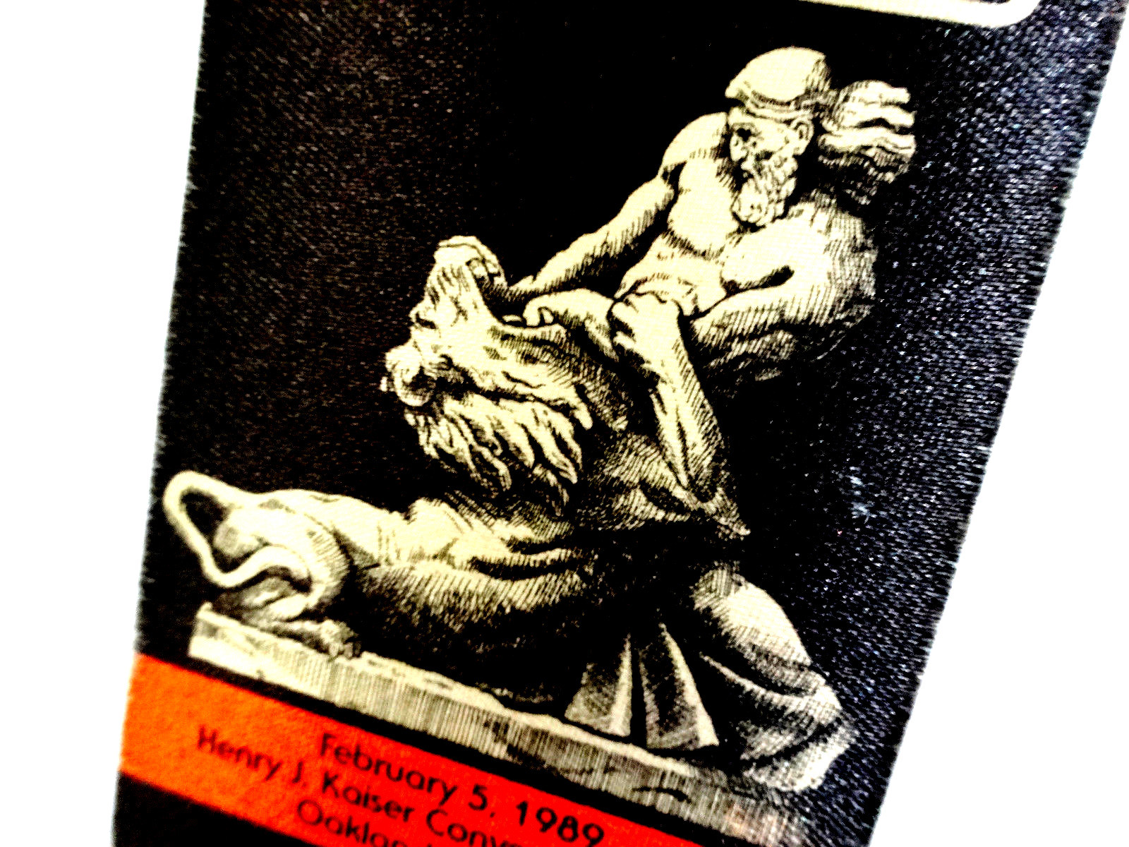 Grateful Dead Backstage Pass Oakland Kaiser 2/5/89 2/5/1989 Samson Delilah Lion