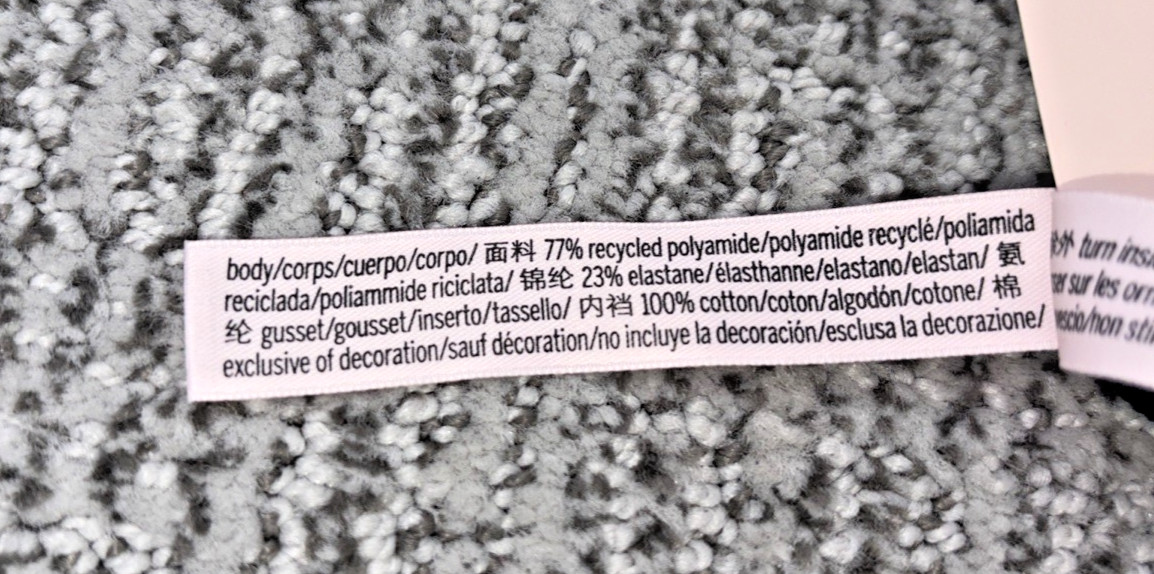 Victoria's Secret Very Sexy NWT Large Green Spellout Shine Strap Brazilian Panty