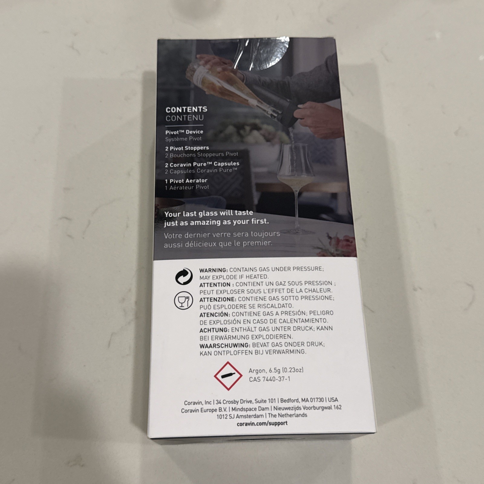 Coravin Pivot+ Wine Preservation System w/ Aerator Black BRAND NEW IN BOX 112313