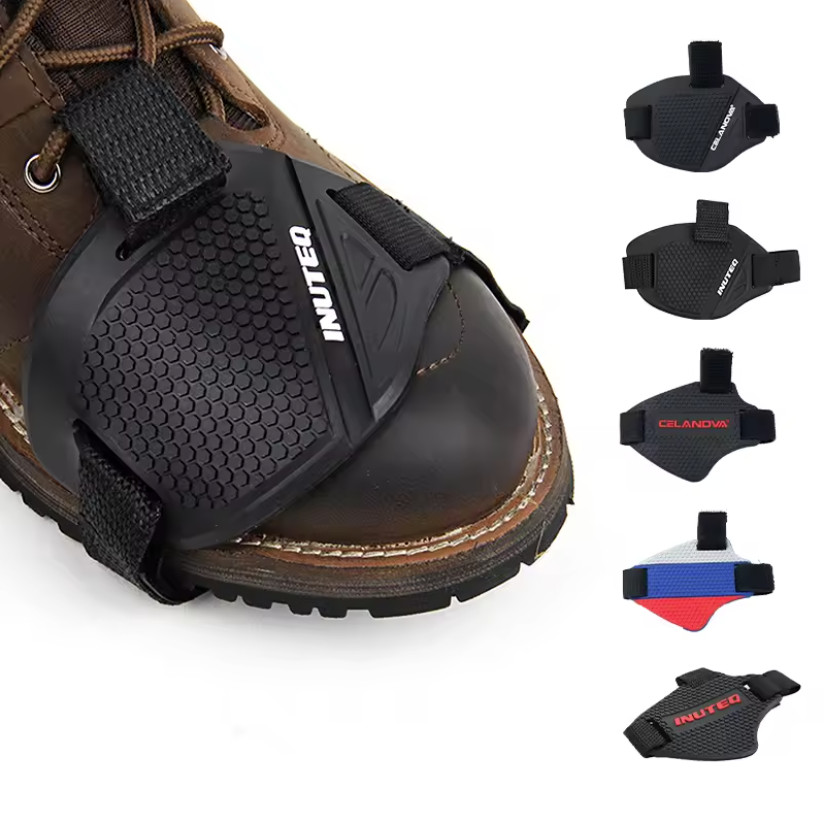 1pc Motorcycle Gear Shift Pad: Anti-Slip Rubber Shoe Protector Boot Cover - NEW