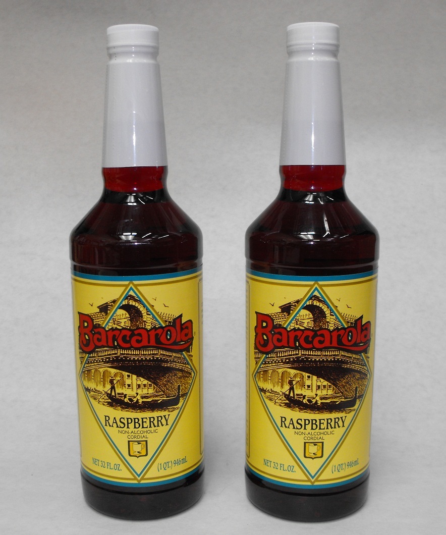 (2 Pack) Gourmet RASPBERRY SYRUP 32oz. Coffee Drink & Italian Soda Flavor