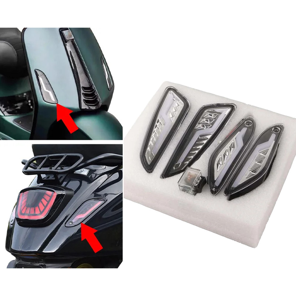 LED Turn Signal Light Flasher For Vespa Sprint Primavera 50 125 150 Elettrica
