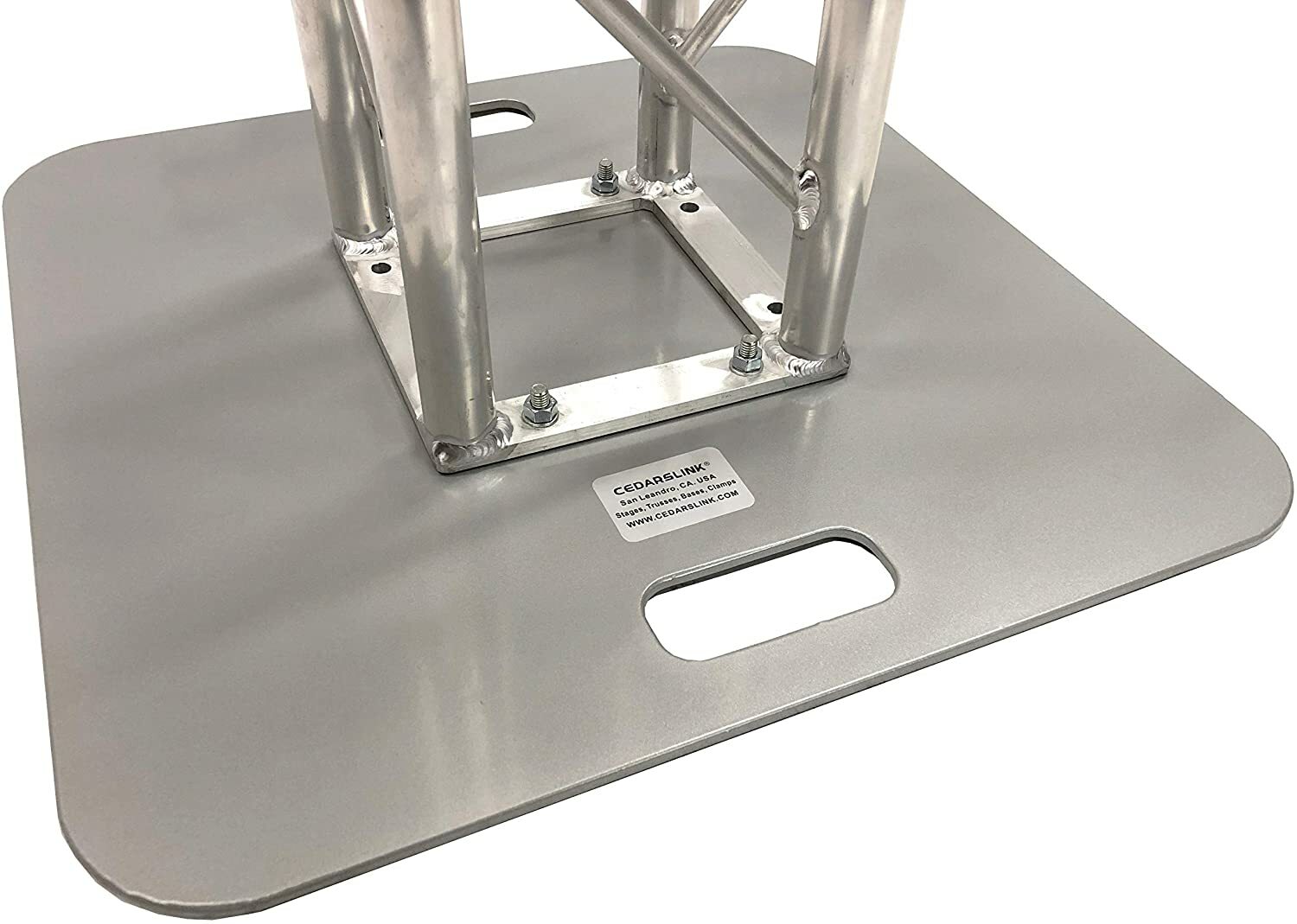 2 DJ Lighting 6.56 ft Bolted Aluminum 8"x8" Truss Light Weight Dual Totem System