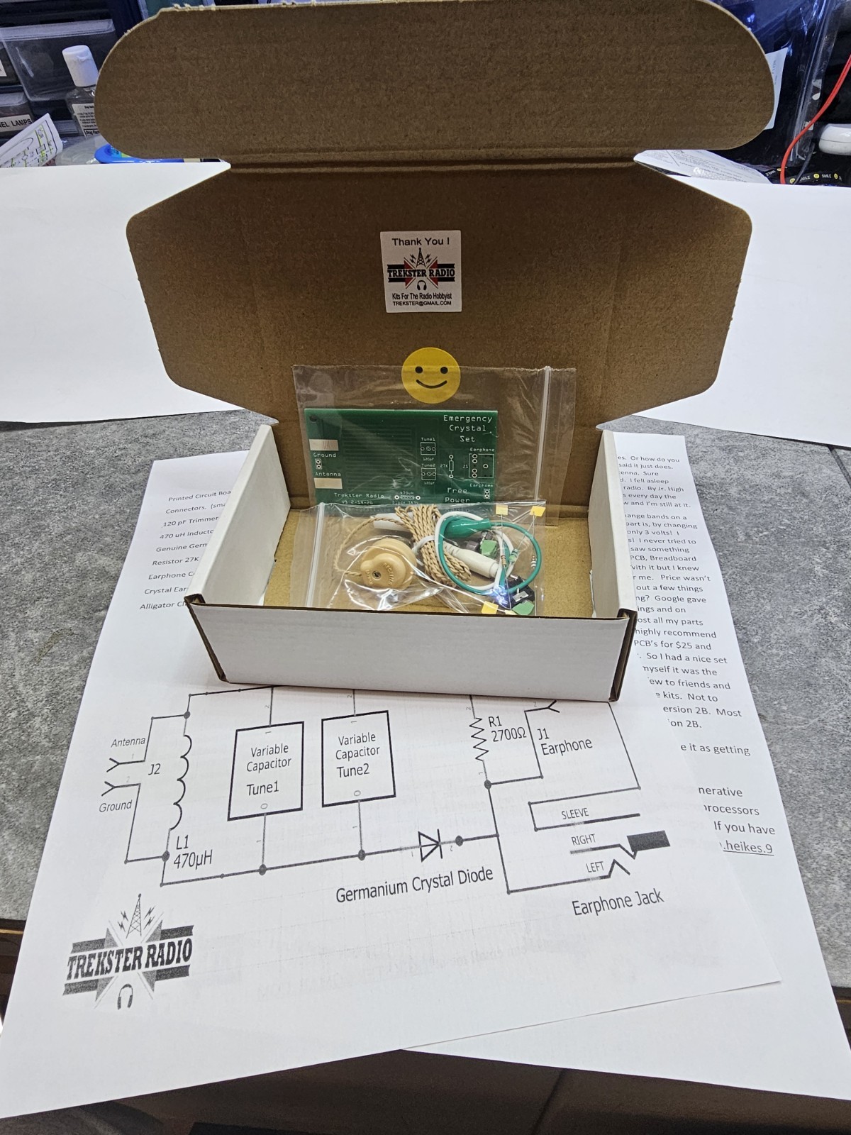 EMERGENCY CRYSTAL RADIO KIT - Build Your Own Crystal Radio !!!