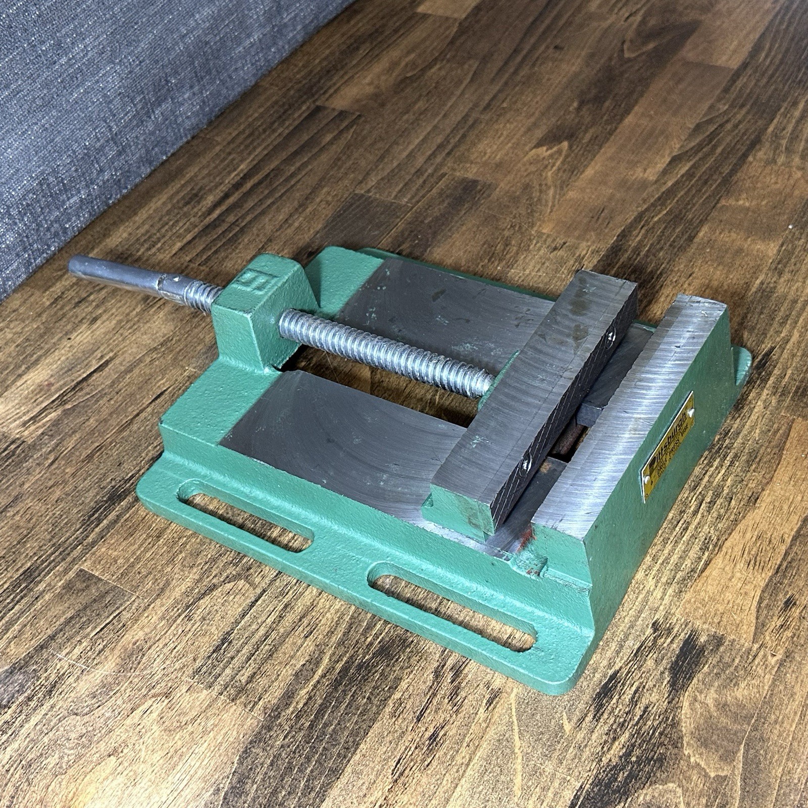 Rare Vintage Green 6” Drill Press Bench Vice Pittsbirgh New Old Stock