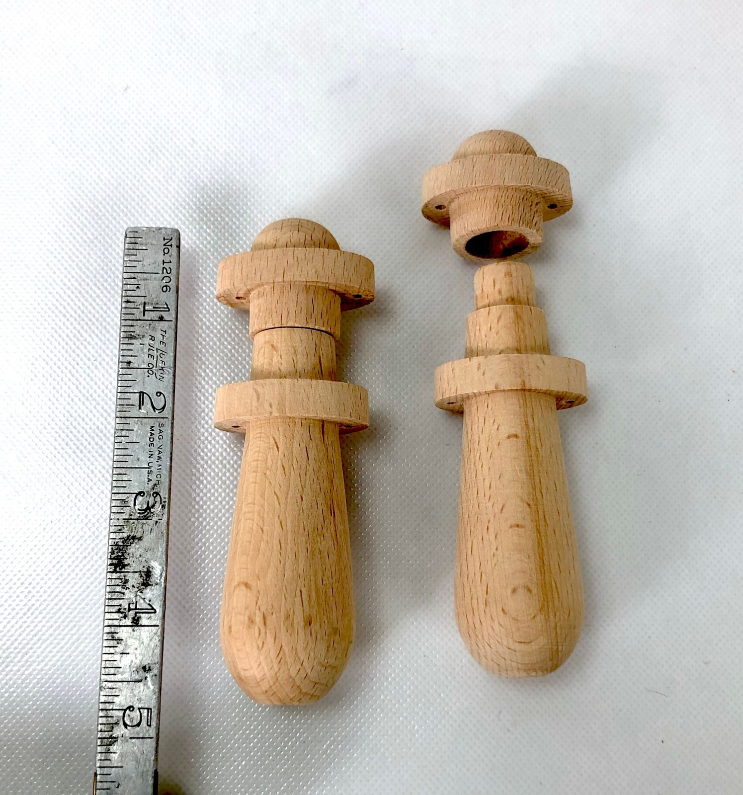Wood Musketeer Chargers - "Apostles" for Matchlock Bandolier - 1 pair (2 pcs)