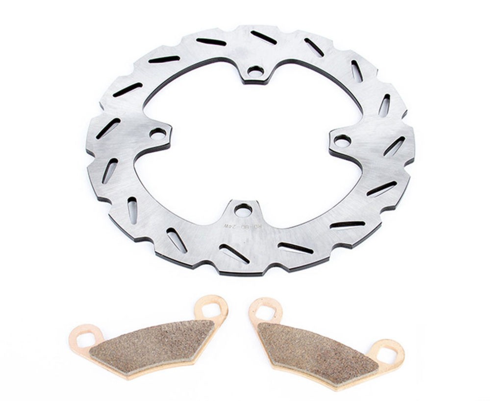 Rear RipTide Brake Rotor Disc and Brake Pads fits 2015 Polaris Sportsman ETX