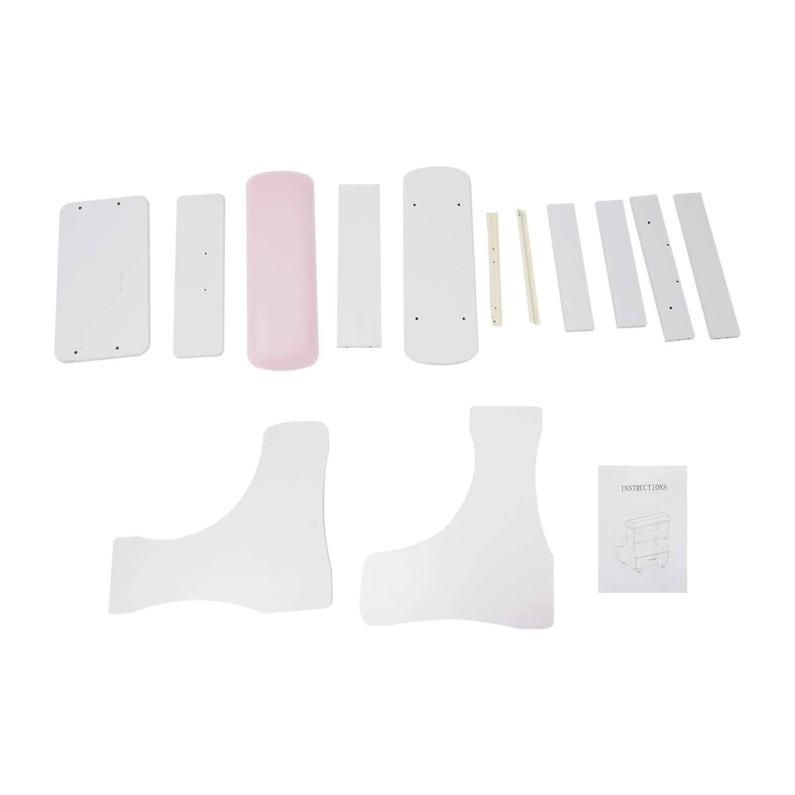 Footbath Stool W/ Wheels Foot Rest Pedicure Manicure Funiture Foot Salon Trolley