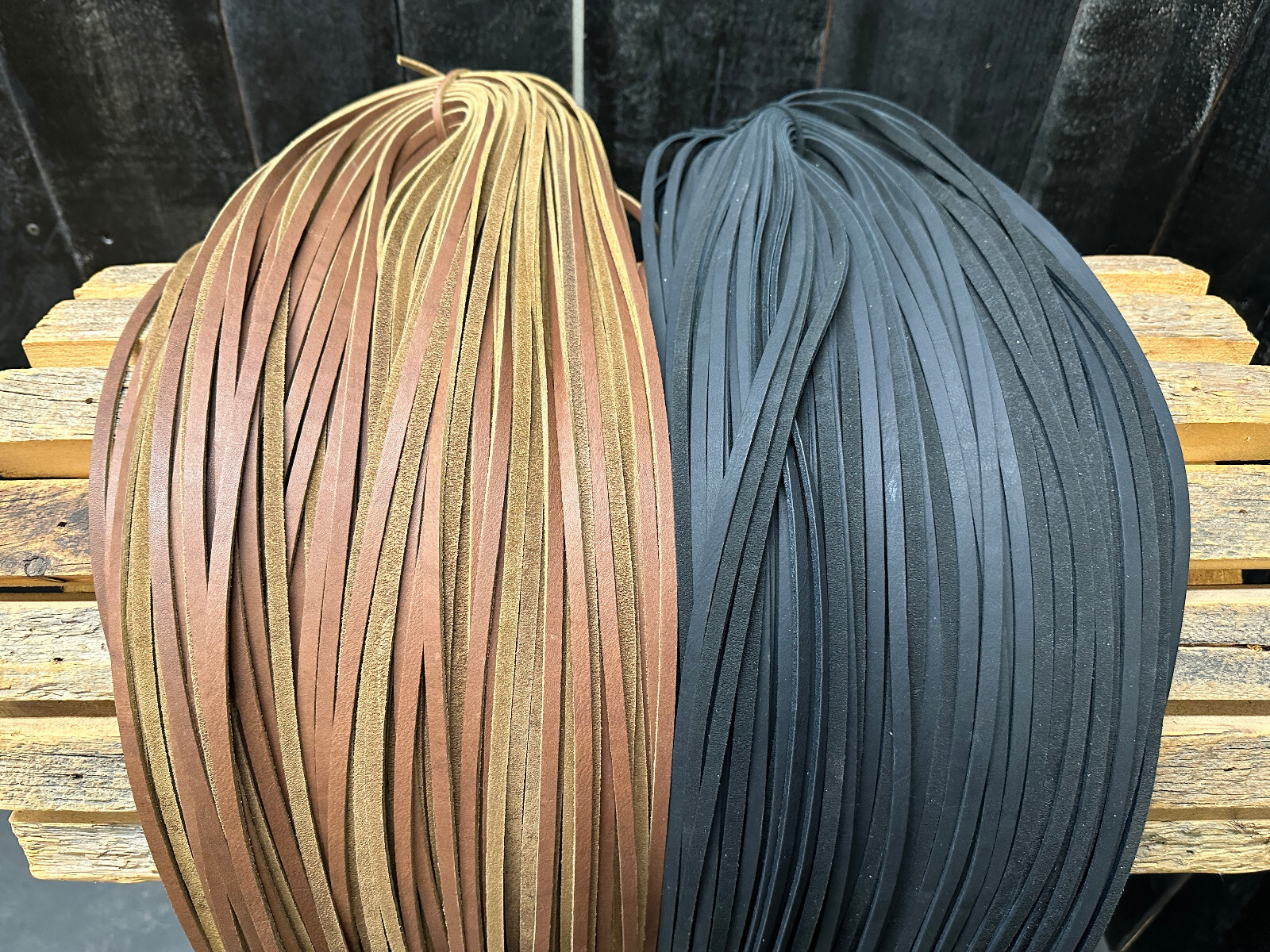 BROWN Genuine Leather Lace 1/4” x 72” Strip Cord Braiding String Lacing 6mm