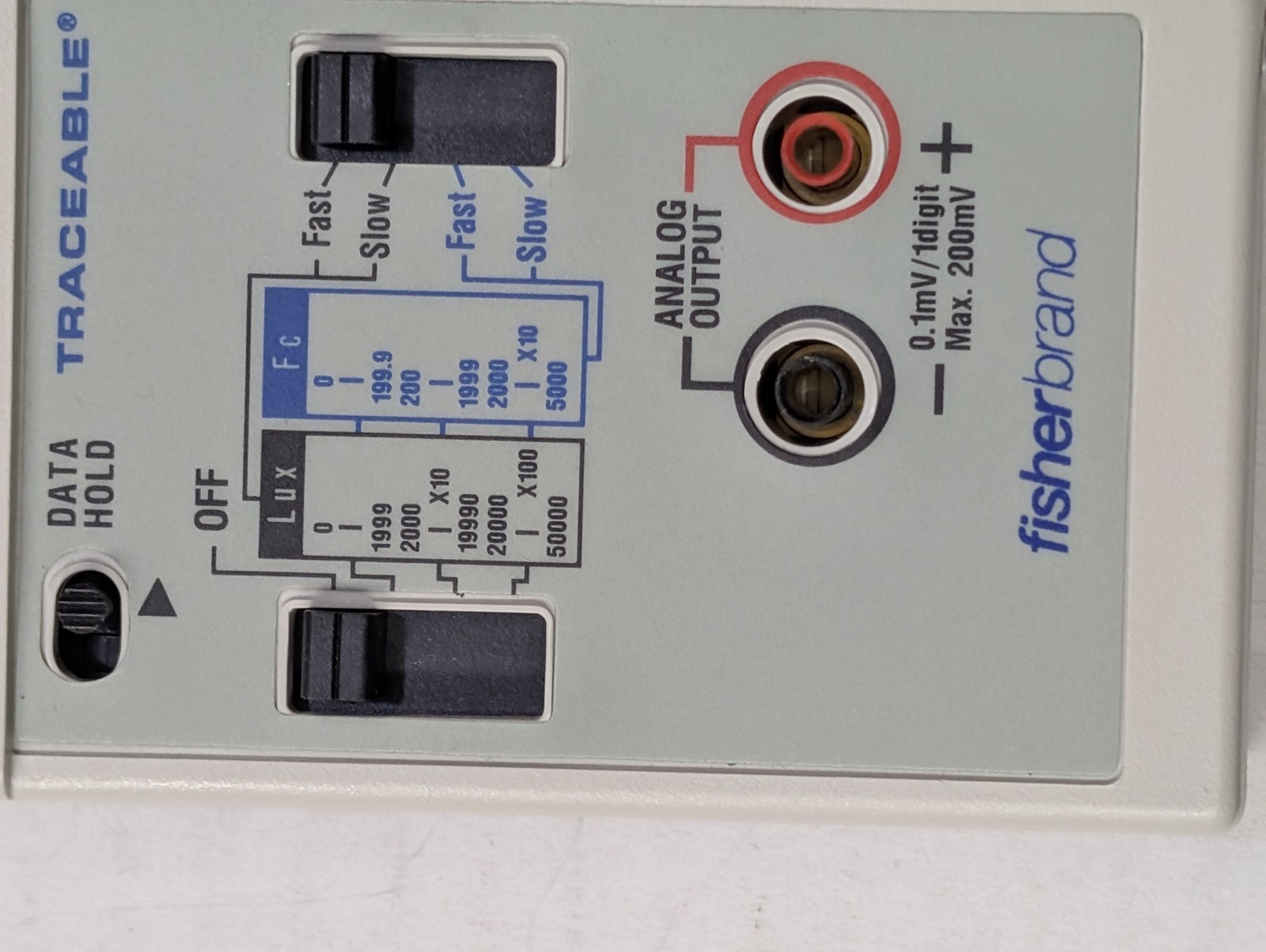 Fisherbrand Traceable Dual-Range Light Meter 06-662-63 Lux Foot-Candle Tested