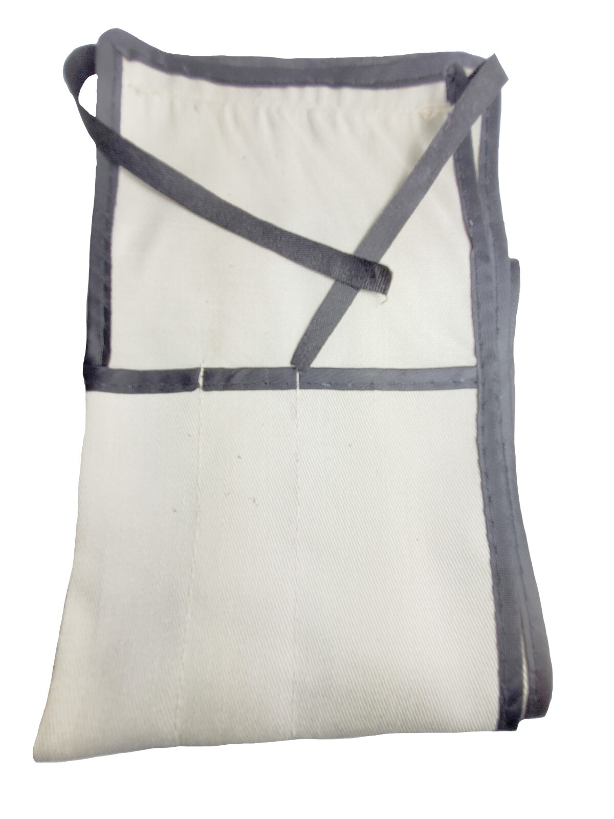 FLY ROD CLOTH BAG, ROD SOCK LIGHT TAN BLACK TRIM FOR A 2PC  9FT  FLY ROD