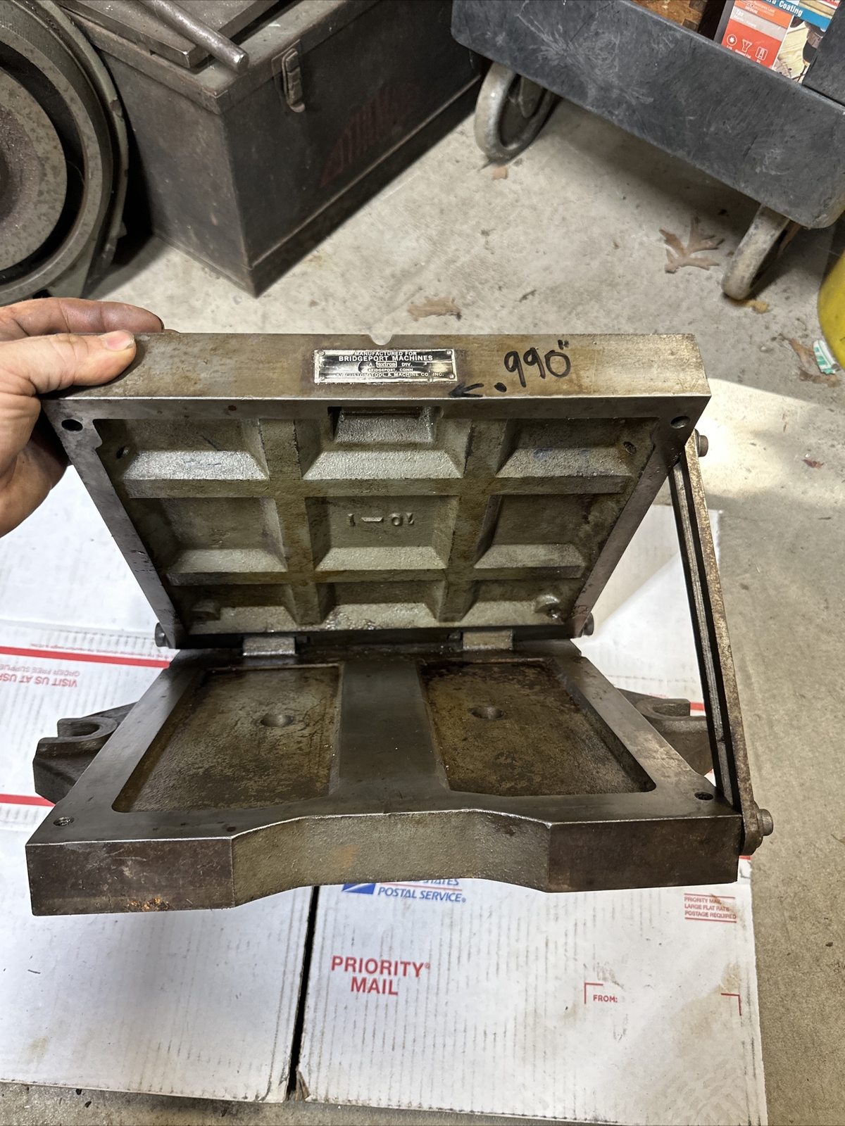 Bridgeport Milling Machine Sine Table Tilting Angle Plate Setup Block Machinist