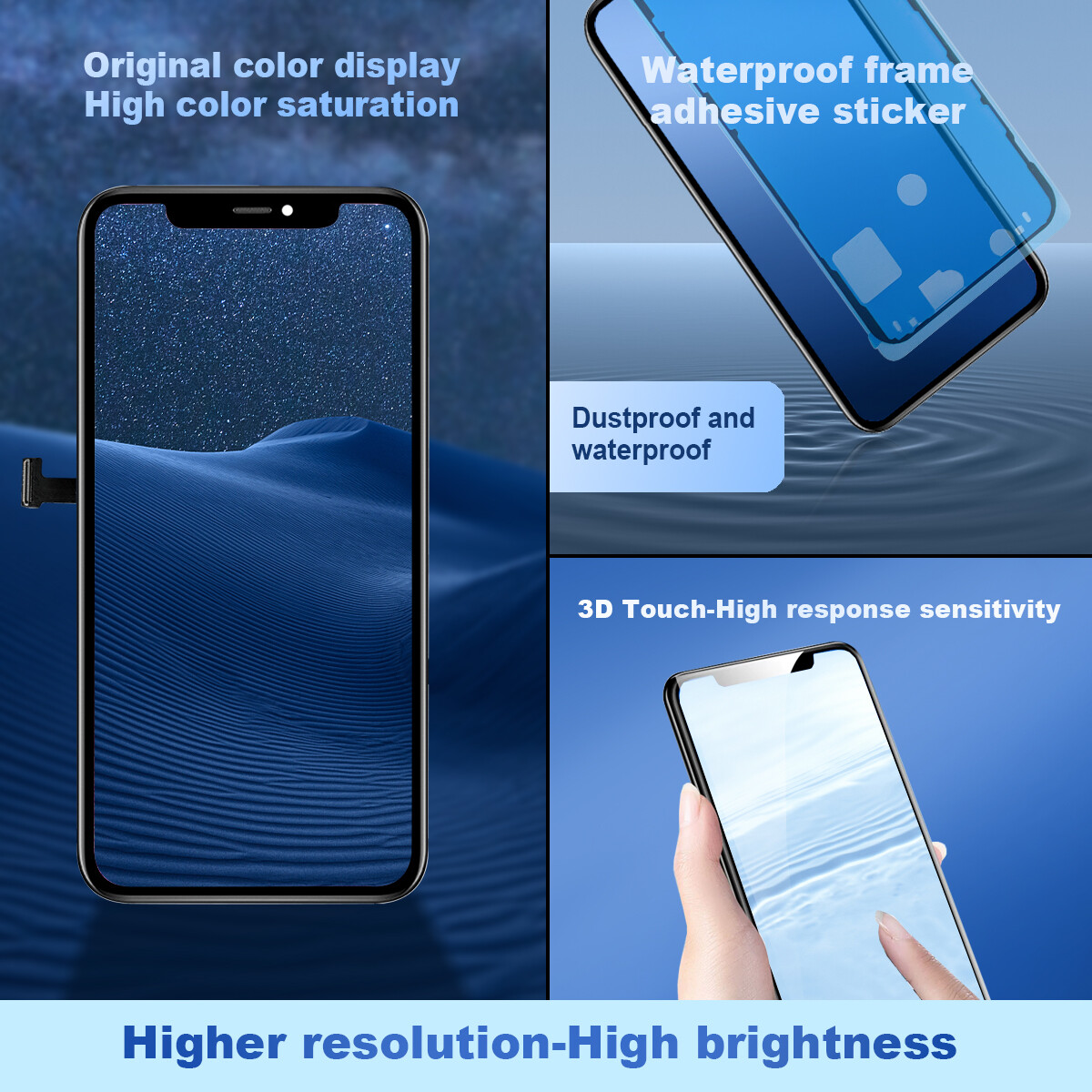 For iPhone 12 Pro Max Display LCD Touch Screen Digitizer Replacement Assembly