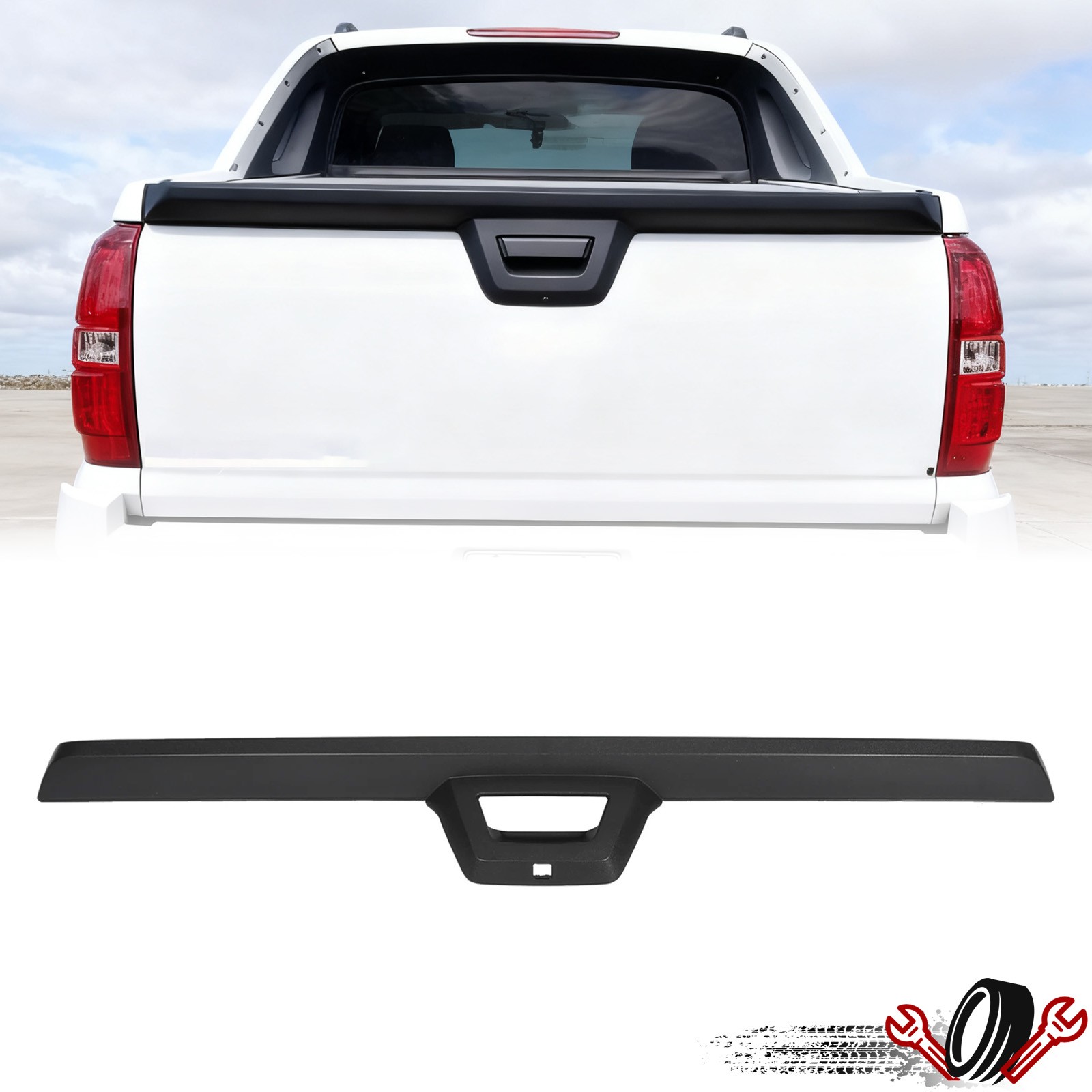 Rear Tailgate Spoiler Molding Trim Cover Molding For 07-13 Avalanche Escalade