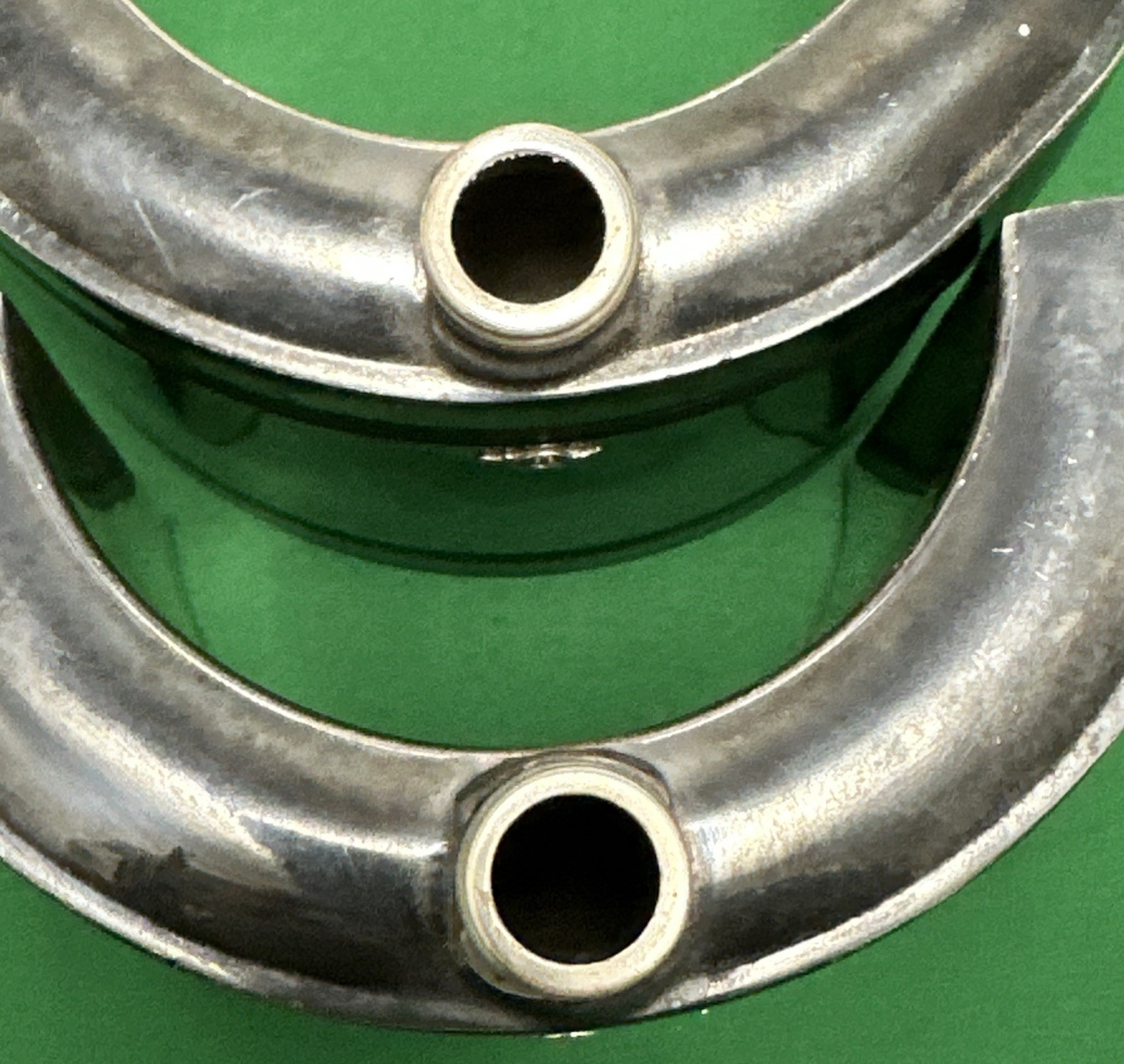 2-Pc Set Silverplated HALF CIRCLE FLASK SET Apollo EPBM 4961 Made in USA