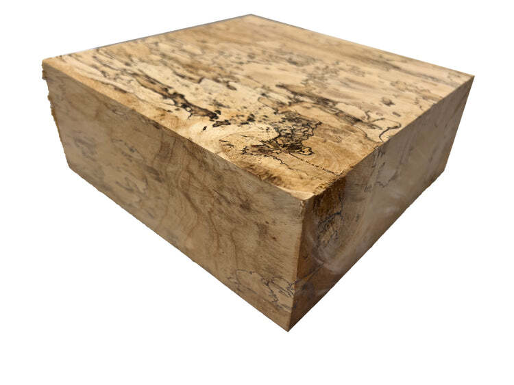 Spalted Tamarind Bowl Blank 6x6x2 Turning Square Carving Block- Free US Shipping