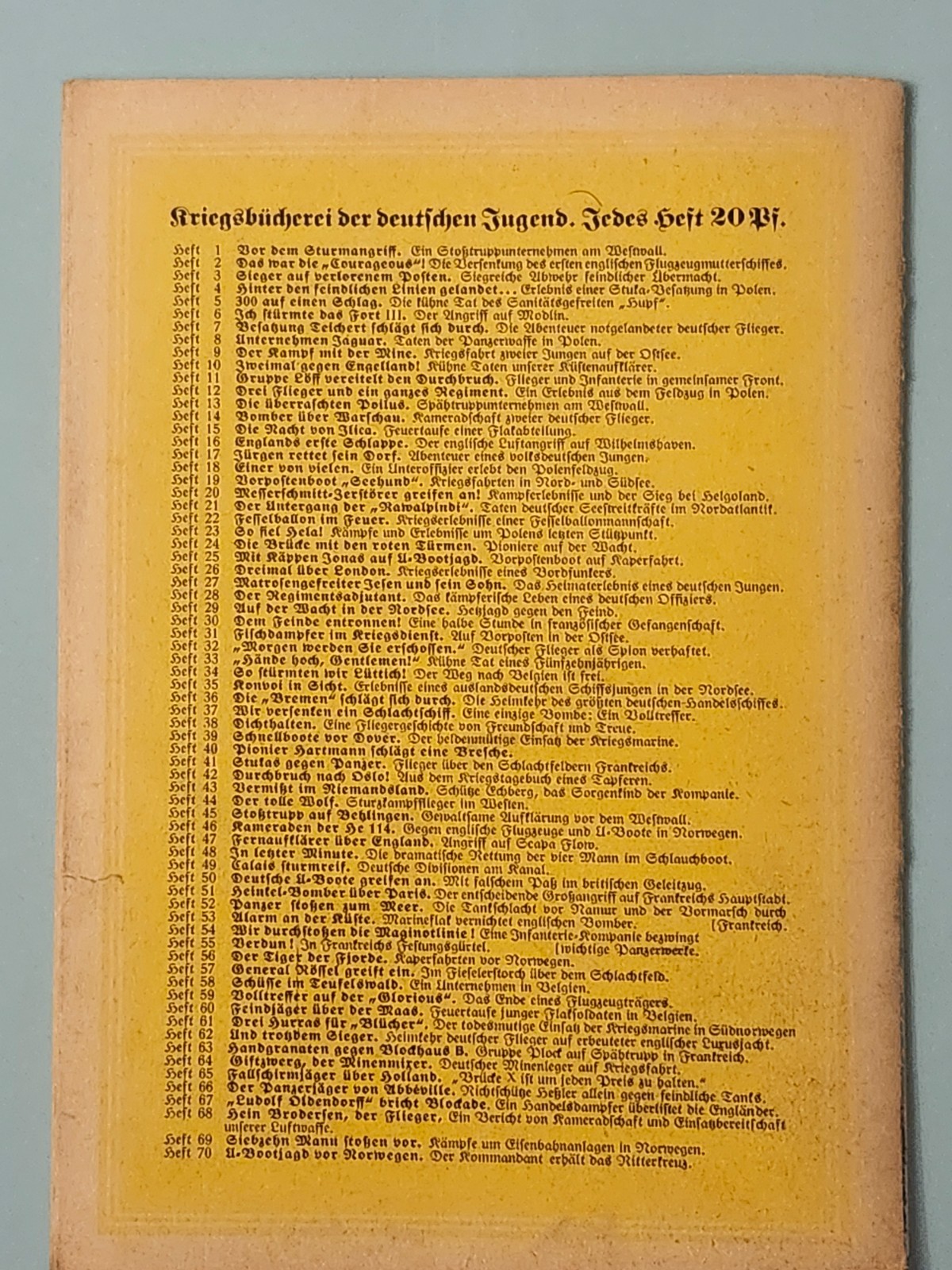 WW2 " Kriegsbücherei der deutschen Jugend" # 63