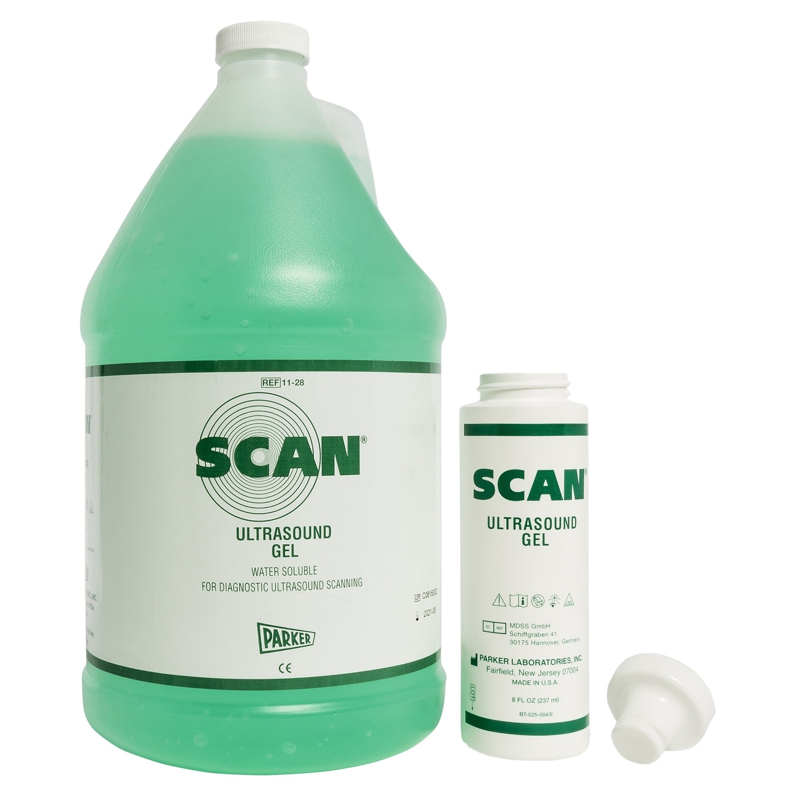 Scan Ultrasound Gel Green 1 gal. Dispenser Bottle 11-28 (4 per Case)