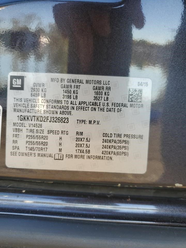 Passenger Air Bag VIN J 11th Digit Limited Passenger Fits 12-17 ACADIA 2054501