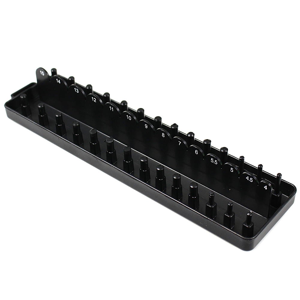 1/4" 3/8" 1/2" Drive SAE Metric Socket Tray Holders Tool Organizer Single or Set