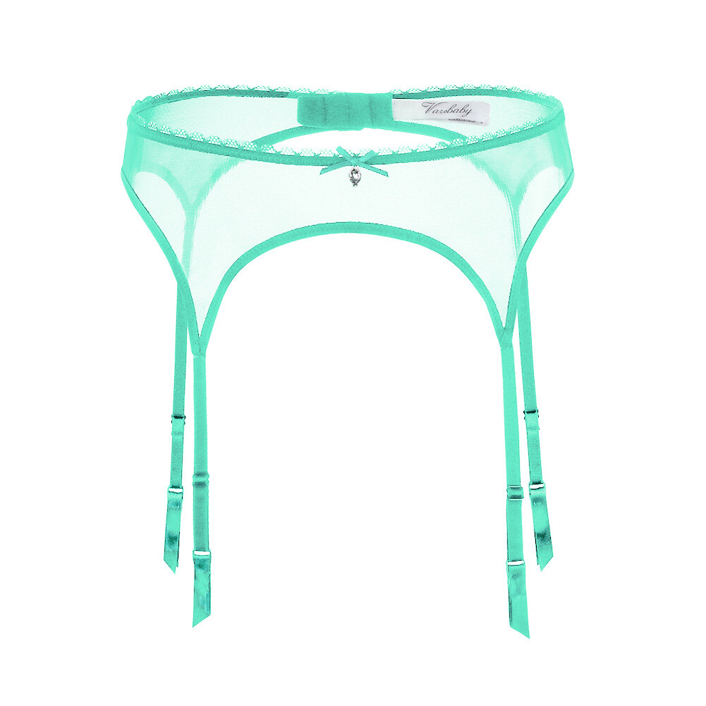 Women's Mesh Lace Garter Belt Sexy Sheer Lingerie 4 Straps Suspender Plus Size