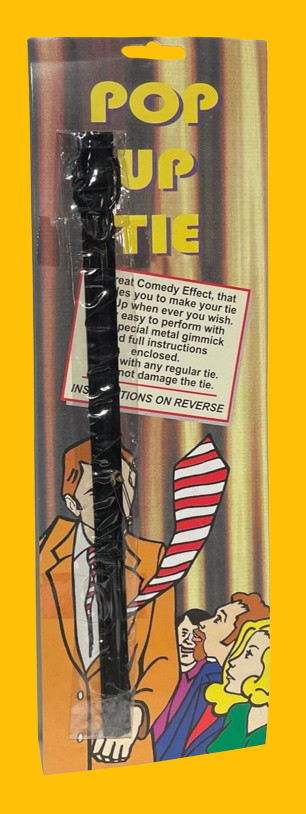 Deluxe Comedy POP UP NECK TIE Rising Magic Trick Clown Joke Gag Men Gimmick Prop