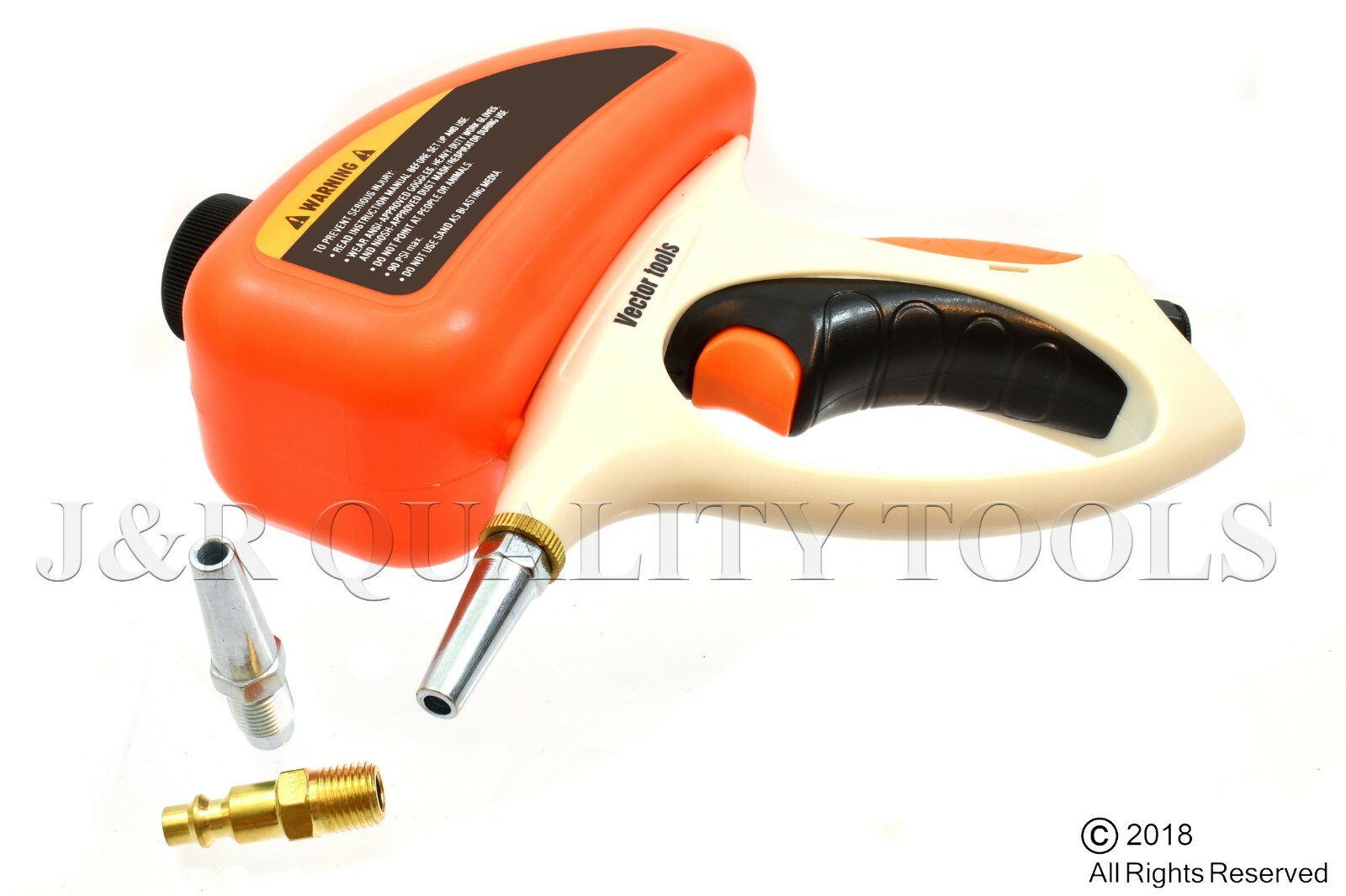 Media Sand Blaster Gravity Feed Abrasive Handheld ABS Composite Air Speed Gun